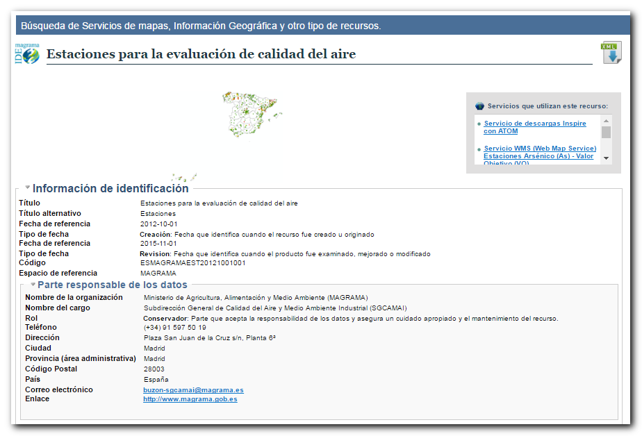 Acceso a los metadatos